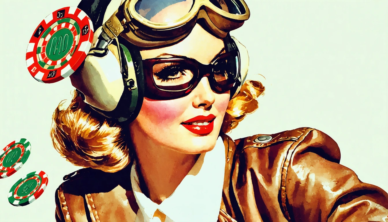 aviator Pin Up