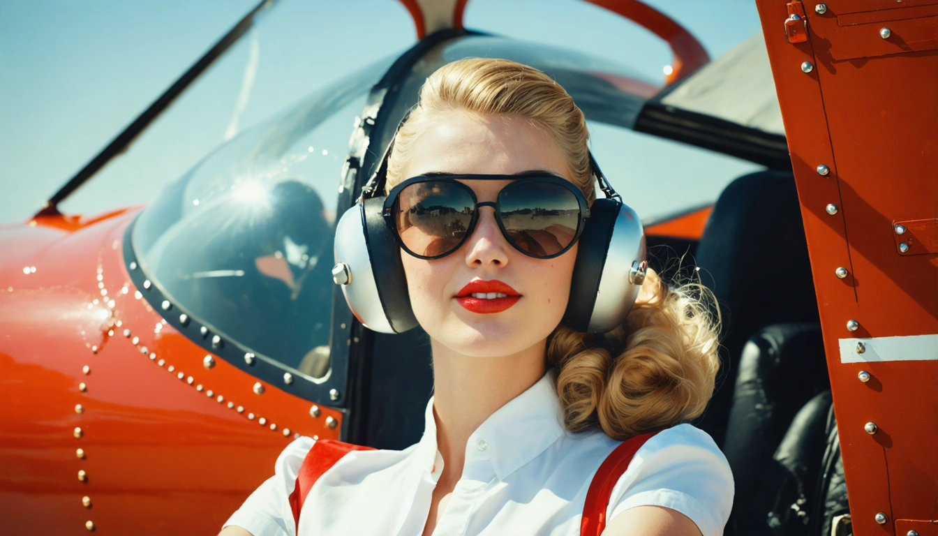 aviator Pin Up